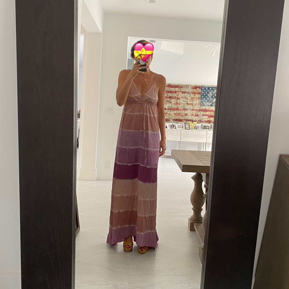 Gypsy 05 purple tie dye maxi dress size small s